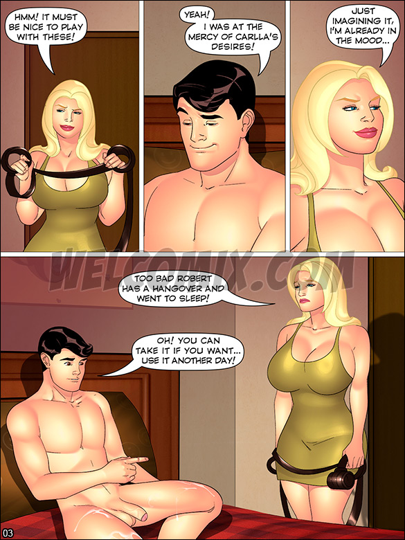 Aunt, Cousins and co. - Tying up aunt in bed - page 3