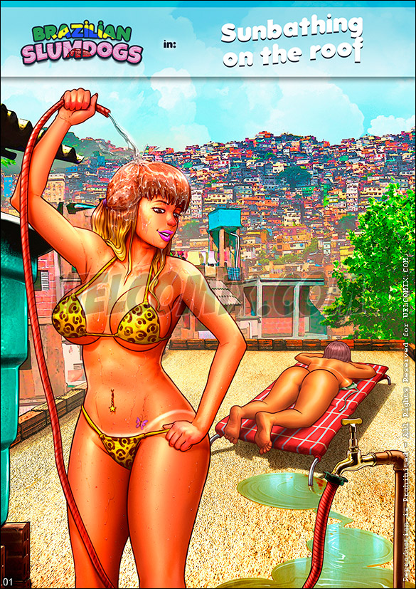 Brazilian Slumdogs - Sunbathing on the roof - page 1