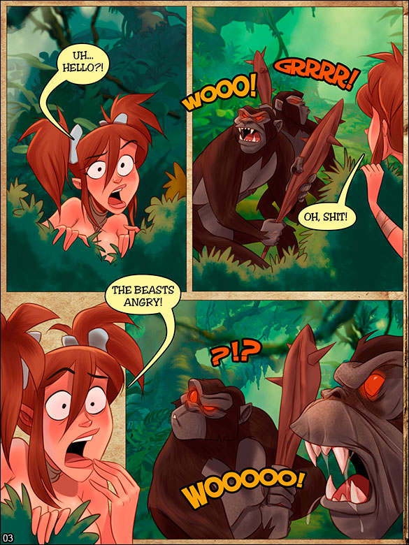 Jurassic Tribe - Captured by the Beasts - page 3
