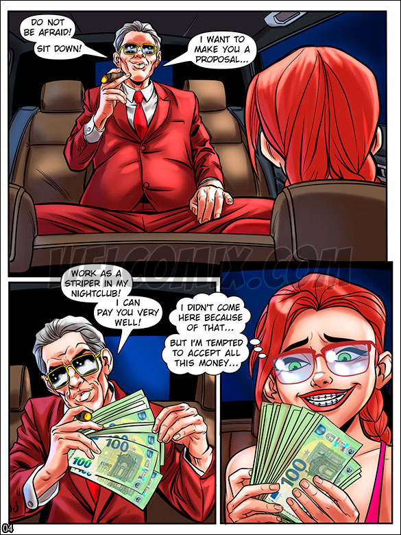 Nymphomaniac Nerd - Prostitute for one night (Part 02) - page 4
