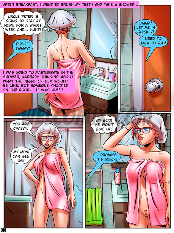 Nymphomaniac Nerd - Sins inside the bathroom - page 3