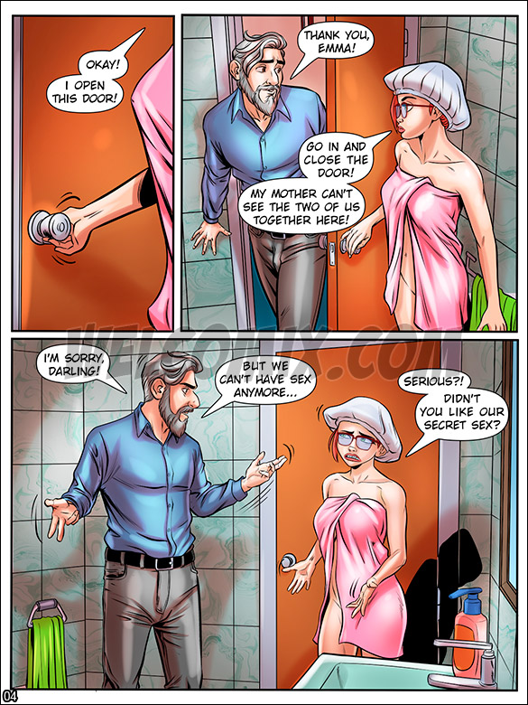 Nymphomaniac Nerd - Sins inside the bathroom - page 4