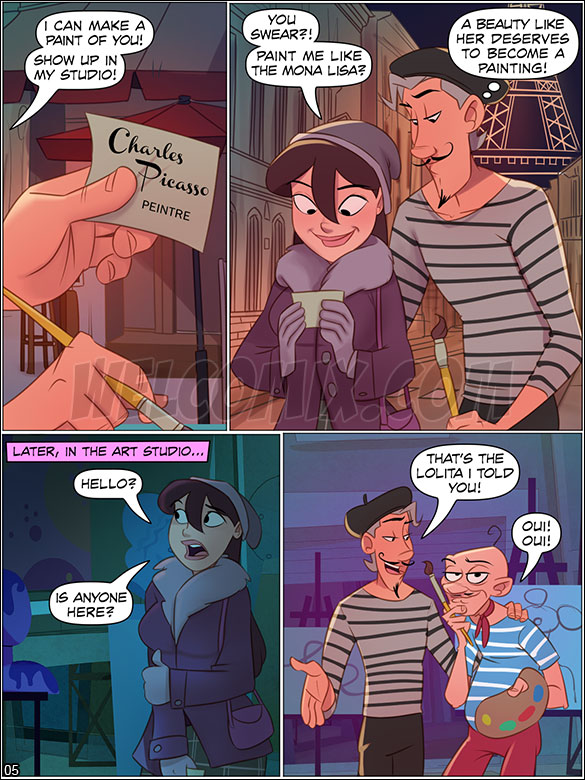 The 4 Naughties - Anna in Paris - page 5