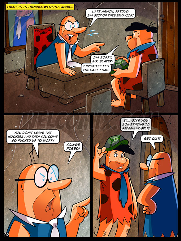 The Flintstoons - Saving the job with the pussy - page 2