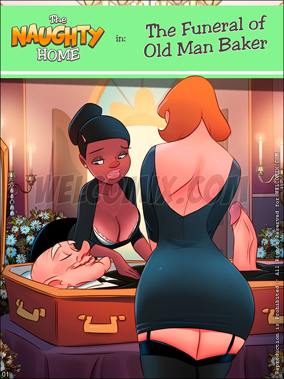 The Naughty Home - The Funeral of Old Man Baker - page 1