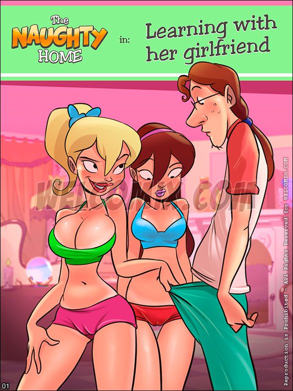 The Naughty Home - Learning with her girlfriend - page 1