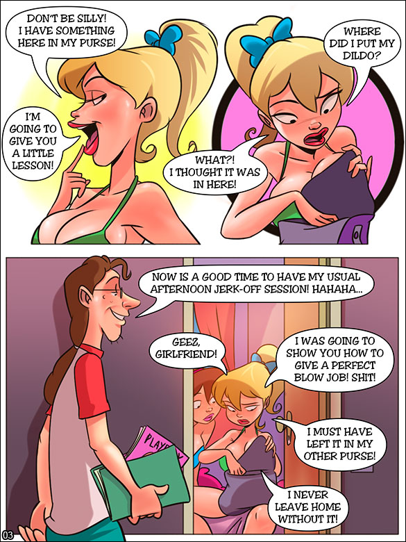 The Naughty Home - Learning with her girlfriend - page 3