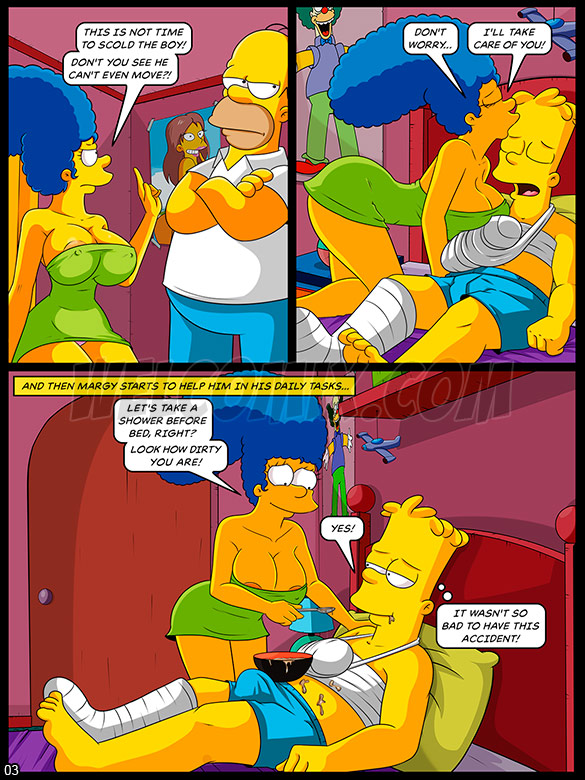 The Simptoons - Caring for the injured boy - page 3