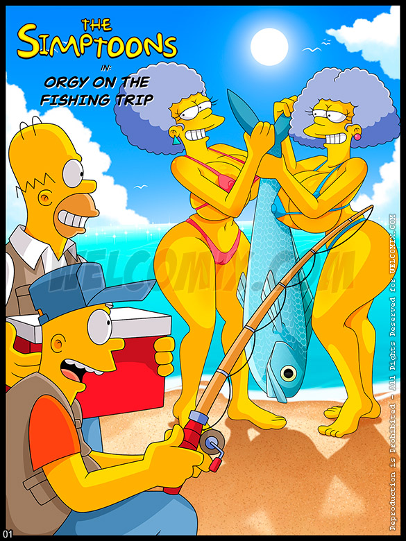 The Simptoons - Orgy on the fishing trip - page 1
