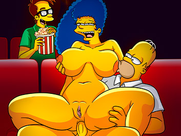 Naughtiness at the movies - The Simptoons