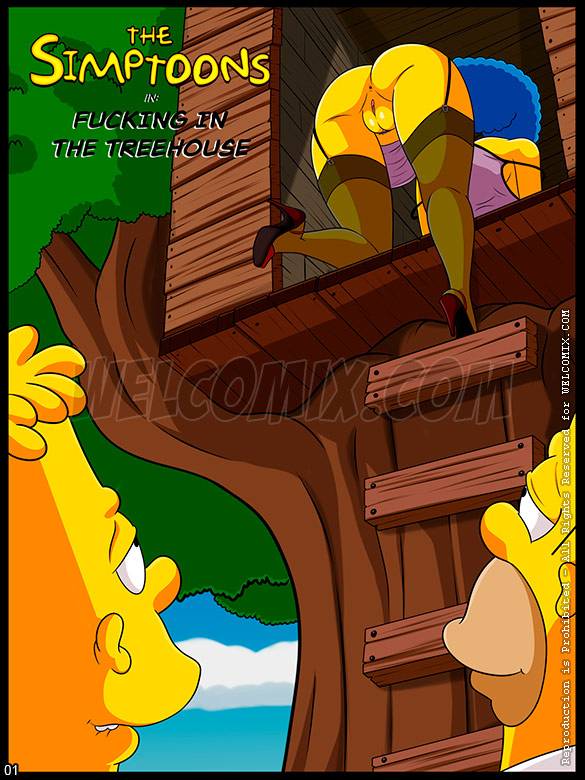 The Simptoons - Fucking in the treehouse - page 1